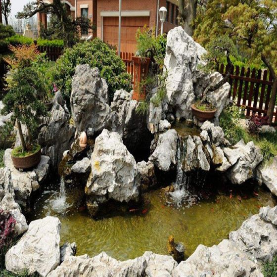 北京庭院假山景观制作